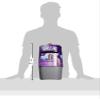 Litter Genie Plus Pail (Silver) | Cat Litter Box Waste Disposal System for Odor Control | Includes 1 Square Refill Bag view 3