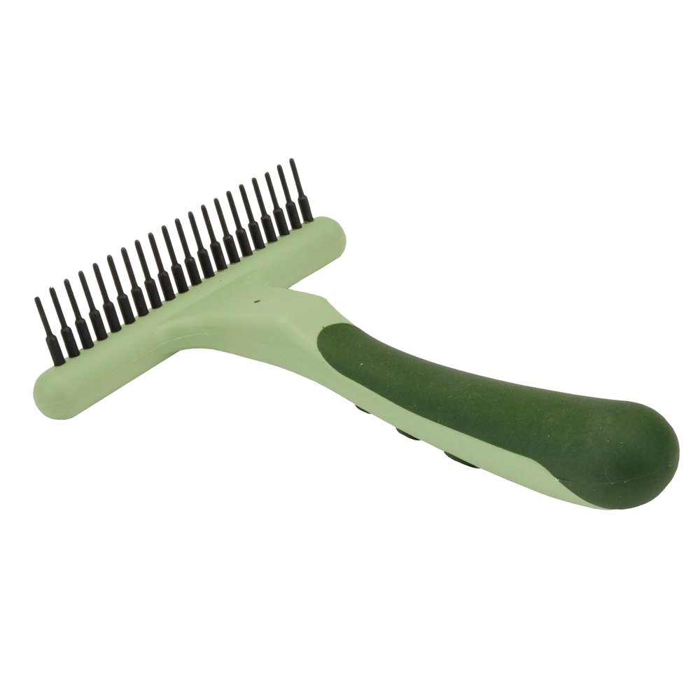 Coastal Pet Safari Double Row Undercoat Rake - Gentle Dematting and Deshedding Grooming Comb for Dogs