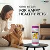 Petkin Jumbo Pet Ear Wipes, 80 Extra Moist Wipes - Soothing & Deodorizing Pet Ear Cleaner to Remove Dirt, Odor, & Wax - Safe, Convenient, & Easy to Use Pet Wipes for Dogs, Cats, Puppies & Kittens view 2