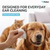 Petkin Jumbo Pet Ear Wipes, 80 Extra Moist Wipes - Soothing & Deodorizing Pet Ear Cleaner to Remove Dirt, Odor, & Wax - Safe, Convenient, & Easy to Use Pet Wipes for Dogs, Cats, Puppies & Kittens view 3