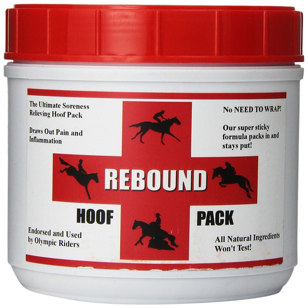 Rebound Hoof Pack To Treat Sore, Inflamed and Infected Horse Hooves, Dark Brown