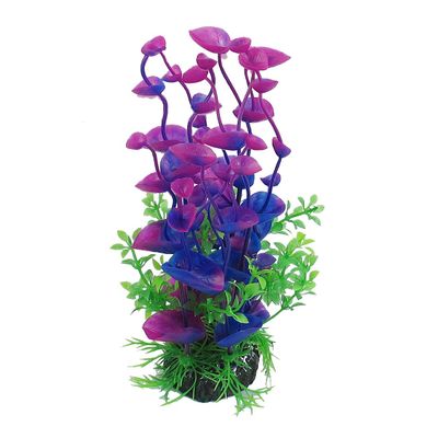 uxcell 8.3 Inch Purple Green Plant Decoration for Aquarium Landscaping