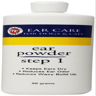 Miracle Care Ear Powder for Dogs and Cats, 96 Grams, Aids Hair Removal from Ear Canal, Keeps Ears Dry, Reduces Odor and Waxy Build Up