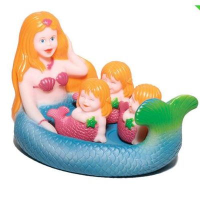 Playmaker Toys Rubber Baby Bath Animal Family Toy Sets (Mermaid)