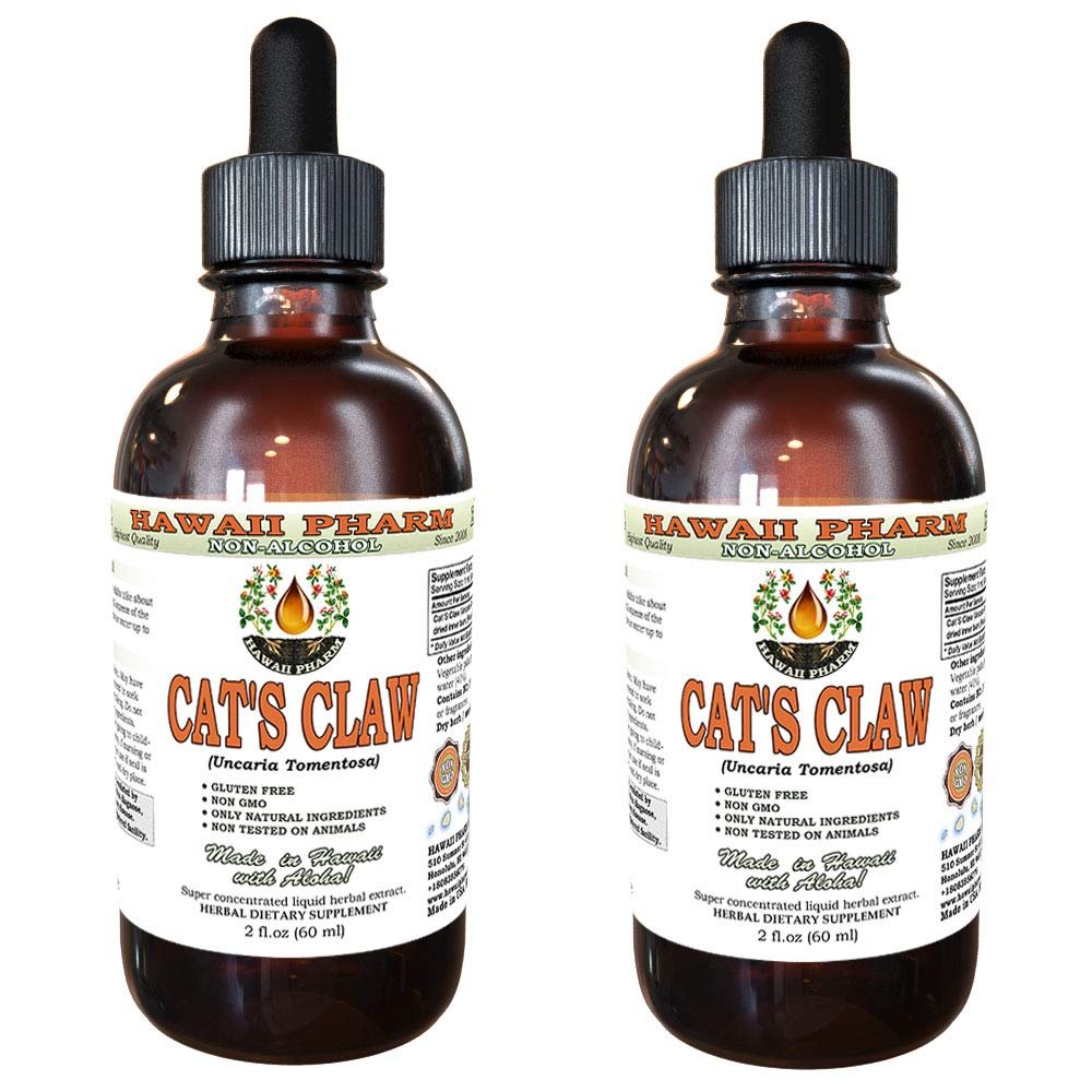 Hawaii Pharm Cat's Claw (Uncaria Tomentosa) Liquid Extract 2x2 oz
