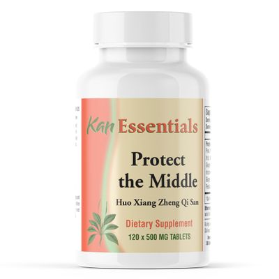 Kan Herb Company Protect the Middle Traditional Chinese Herbal Blend for Dogs and Cats to Support Digestion, Appetite, and Gut Comfort, Herbal Supplement for Pets, 120 Tablets