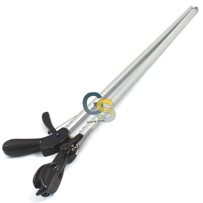 G.S 52" Snake Tongs Reptile Grabber Rattle Snake Catcher Silver Wide Jaw Handling Tool