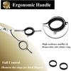 DRGSKL 6" Hair Cutting Scissors Professional Curved Grooming Scissors for Small Dogs Cat & Hairstyle Barber Haircut Shears Japanese Stainless Steel Silent Adjustable Tension Removable Soft Ring view 3
