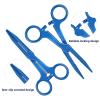 XUKE Sterile 40 Blue Umbilical Cord Clamps for Veterinary, Home Birth, Obstetrical Kit, Midwife Emergency Birth Supply, Ear Syringe, Snot Sucker, Mucus Sucker and Nasal Bulb Syringe view 4