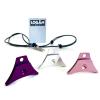 Logan Whistles A1 Anodised Alloy Sheepdog Whistle with Sailing Rope Lanyard | 100% UK Made Dog Training Whistle for Recall, Herding & Working Dogs | Pack of 3 (Silver, Purple, Pink) view 1