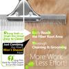 Pet Hair Carpet Rake - Multi-Surface Brush & Broom for Fluffy Rugs & Carpets - Efficient Pet Hair Removal Tool view 3