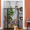 Jiprlak51 Extra Tall Cat Gate for Doorway 30"-49.27" Extra Wide Pet Gate with Adjustable Cat Door Wide,Auto Close, Pressure Mounted, Pet Gate for Cats & Small Dogs, Hallway, Stairs, Kitchen view 1