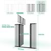 Jiprlak51 Extra Tall Cat Gate for Doorway 30"-49.27" Extra Wide Pet Gate with Adjustable Cat Door Wide,Auto Close, Pressure Mounted, Pet Gate for Cats & Small Dogs, Hallway, Stairs, Kitchen view 3