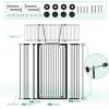 Jiprlak51 Extra Tall Cat Gate for Doorway 30"-49.27" Extra Wide Pet Gate with Adjustable Cat Door Wide,Auto Close, Pressure Mounted, Pet Gate for Cats & Small Dogs, Hallway, Stairs, Kitchen view 4