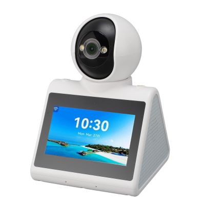 EBTOOLS Two Way Video Camera, 2K Video Calling Smart Camera with HD Screen, Support SD Card, Indoor Security Camera for Elder, Dog