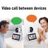 LICAEVEY Two Way Video Calling Camera with 4.3 inch HD Screen, 1080P 2MP Indoor Home Nanny Camera, 2 Way Video Calls Pet Camera with Daily Clock view 3