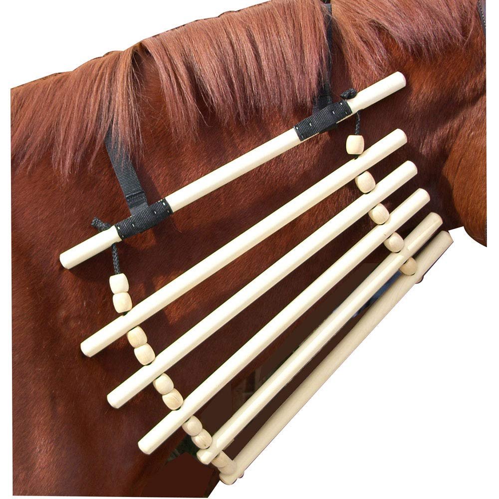 Intrepid International Wooden Horse Neck Cradle - Durable Wood Construction, Adjustable Nylon Straps for Blanket and Bandage Protection, Neck Cradle for Horses