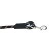 ZippyPaws Climbers Rope Heavy Duty Dog Leash - Thick Leashes for Large Breed Dogs, Durable 2/3'' Climbing Rope, 6 Feet Long, Comfortable Woven Design, Tested Strength Over 3000 lbs - Black view 2