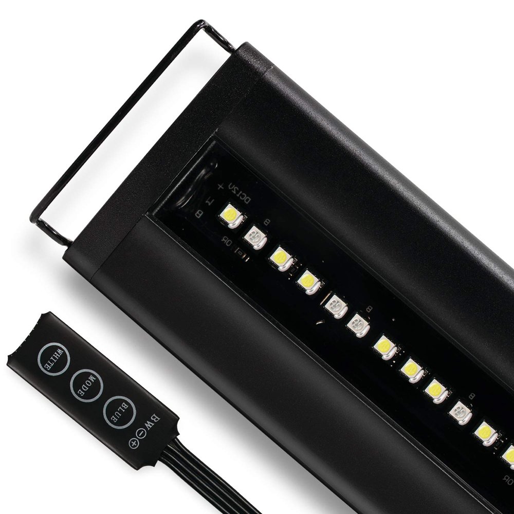 Current USA Satellite Freshwater LED Light for Aquarium, 24 to 36-Inch, Black