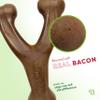 Benebone Wishbone Durable Dog Chew Toy for Aggressive Chewers, Real Bacon, Made in USA, Medium view 2