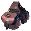 HILASON Brown 600D Poly Deluxe Horse Trail Riding Saddle Bag Pack Water Bottles view 1