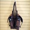 HILASON Brown 600D Poly Deluxe Horse Trail Riding Saddle Bag Pack Water Bottles view 2
