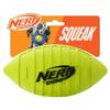 Nerf Dog Blitz Squeak Football Outdoor Dog Toy, 7 Inch Dog Football Squeaking Toy for Medium and Large Breeds, Green view 1