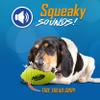 Nerf Dog Blitz Squeak Football Outdoor Dog Toy, 7 Inch Dog Football Squeaking Toy for Medium and Large Breeds, Green view 2