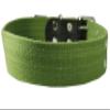 Heavy Duty Cotton Web and Leather Dog Collar 1.75" Wide. Fits 19"-27" Neck XLarge Cane Corso, Rottweiler, Mastiff view 2