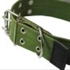 Heavy Duty Cotton Web and Leather Dog Collar 1.75" Wide. Fits 19"-27" Neck XLarge Cane Corso, Rottweiler, Mastiff view 3