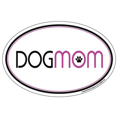 Imagine This Oval Magnet, Dog Mom
