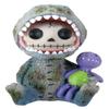 SUMMIT COLLECTION Furrybones Rex Signature Skeleton in Tyrannosaurus Rex Costume with Purple Dinosaur Doll view 1
