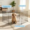 Puppy Playpen - Foldable Metal Exercise Enclosure with Eight 24-Inch Panels - Indoor/Outdoor Fence for Dogs, Cats, or Small Animals by PETMAKER view 2