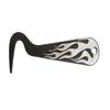 AJ Tack Antique Brown Steel Hoof Pick Flames Design view 1