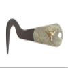 AJ Tack Antique Brown Steel Hoof Pick Flames Design view 4