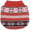 Zack & Zoey Chalet Pet Sweater, Small/Medium, Pink view 1