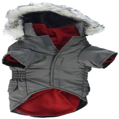 East Side Collection 3-in-1 Eskimo Jacket for Dogs, 12" Small, Grey