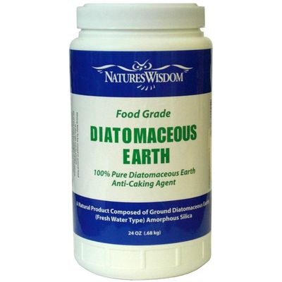 Natures Wisdom Food Grade Diatomaceous Earth 24 Oz. Pour Top