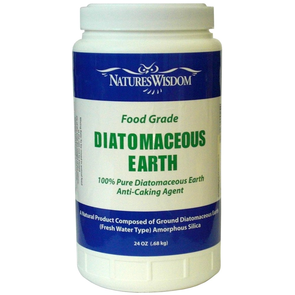 Natures Wisdom Food Grade Diatomaceous Earth 24 Oz. Pour Top