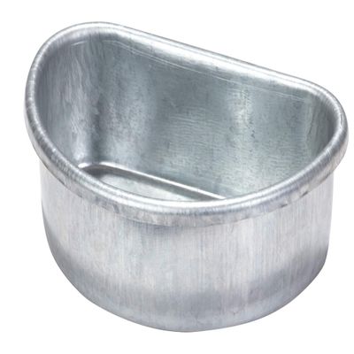 Pet Lodge Galvanized Cage Cups | Feeder & Waterer for Small Animals | Clips Inside of Cage | Bunny Cage Cup | 1/2 Pint