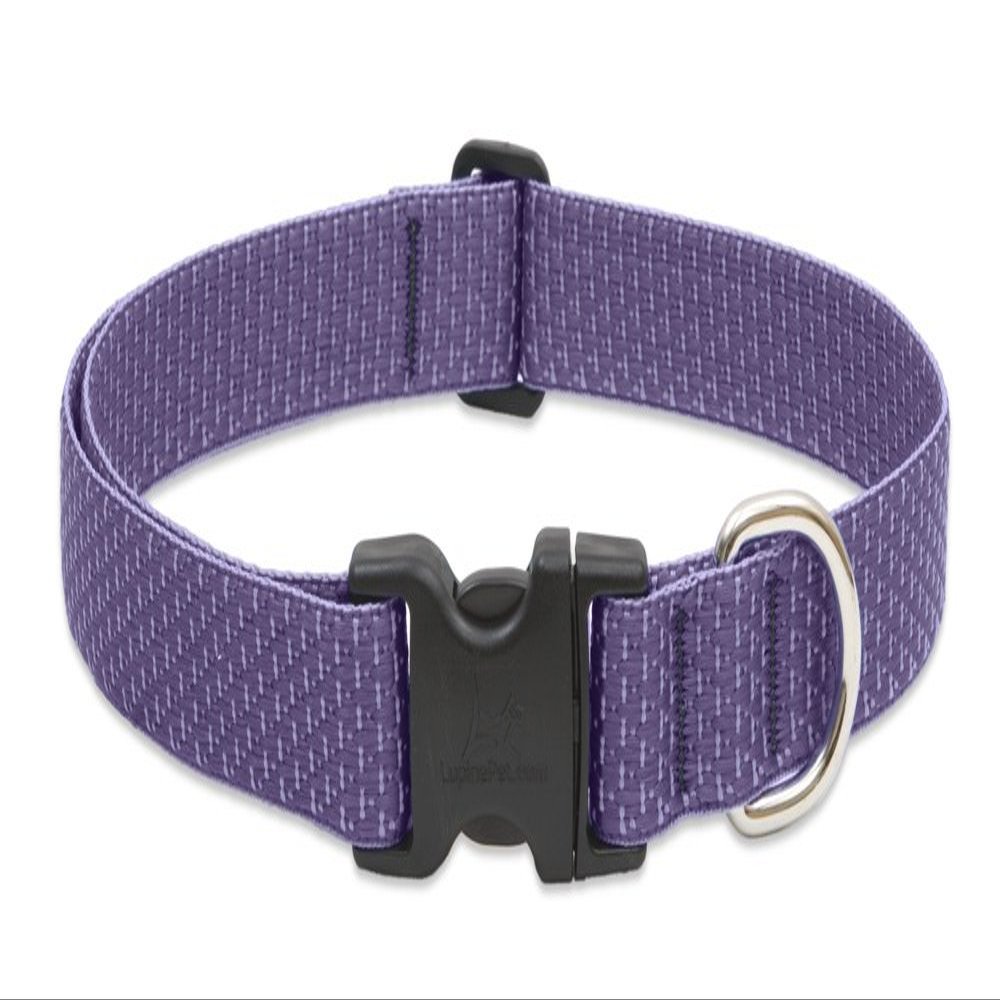 LupinePet Eco 1" Lilac 16-28" Adjustable Collar for Large Dogs