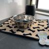 Loving Pets Diamond Plated Dog Bowl with Non-Skid Bottom, 2-Quart, Silver view 4