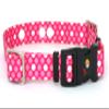 Replacement Receiver Collar Straps for All Brands Electric Dog Fences | Pink Dot | PetSafe, Invisible Fence, SportDOG, More (Up to 26" Neck) view 1
