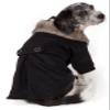 Pet Life Buttoned Coast-Guard Designer Fashion Faux-Fur Collared Wool Pet Dog Jacket Coat view 1