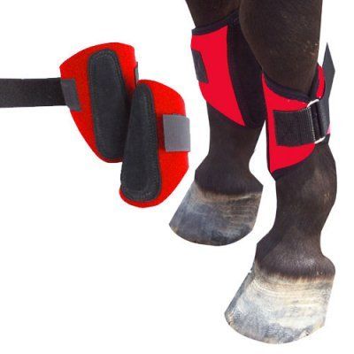 Intrepid Colored Miniature Splint Boots Leg Protection Tack Mini (Red)