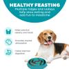Outward Hound Fun Feeder Slo Bowl Medium 2Cup Capacity, Slow Feeding, Small to Medium Dogs & Cats, Non-Slip, Turquoise, Drop Pattern view 2