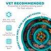 Outward Hound Fun Feeder Slo Bowl Medium 2Cup Capacity, Slow Feeding, Small to Medium Dogs & Cats, Non-Slip, Turquoise, Drop Pattern view 3