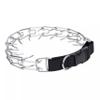 Coastal Pet Titan Easy-On Dog Prong Training Collar with Buckle - Durable Metal Training Collar for Dogs with Side Release Buckle - Black, 3.3 mm x 20". view 1