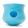WEST PAW Zogoflex Toppl Interactive Treat Dispensing Puzzle Dog Toy for Mental Stimulation & Enrichment-Holds Kibble & Treats-Lickable, Freezable & Dishwasher Safe-Made in USA-Large-Aqua Blue view 1