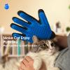 Upgrade Efficient Pet Hair Remover Gloves - Gentle Shedding Brushes for Dogs, Cats & Horses with Long and Short Hair - 1 Pair (Blue) view 3